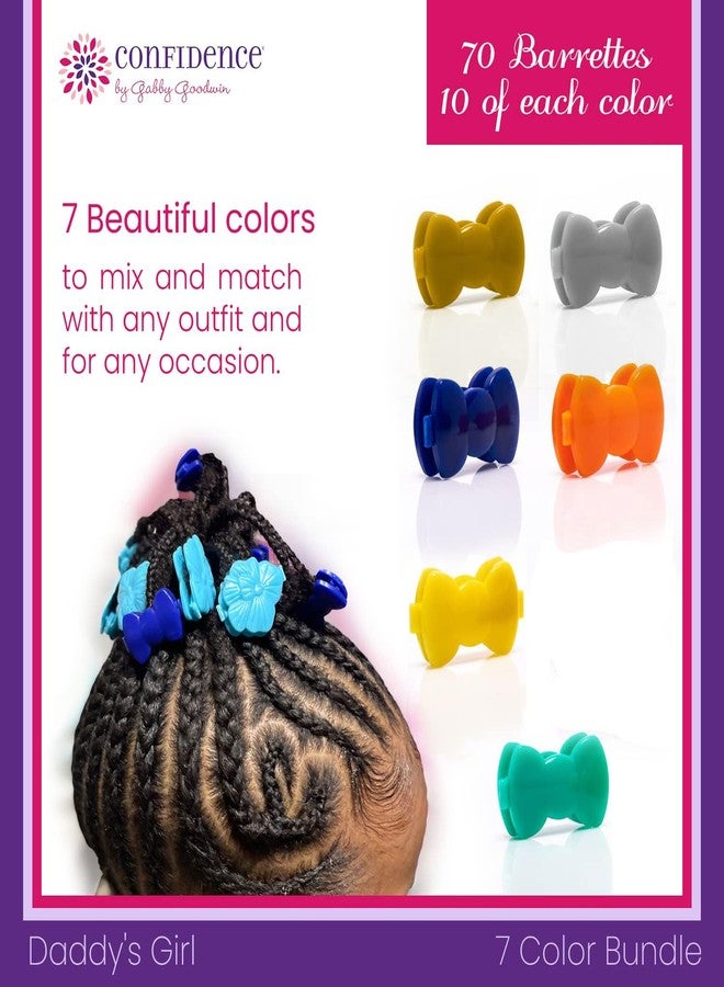 Confidence - GaBBY Bow Daddy's Girl Design - Patented Non-Slip Barrettes - 60 Pack - 6 Bow Colors - Image 4