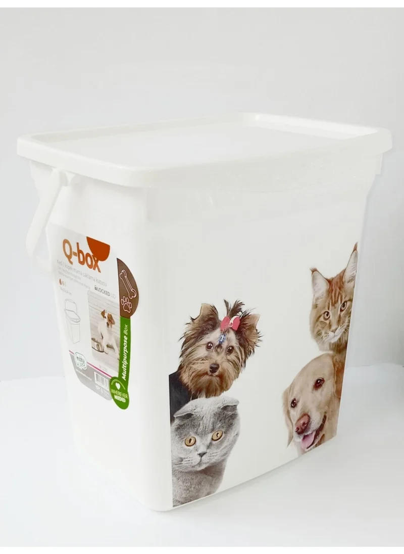 5 دي ام Pet Dry Food Storage Box Cat Dog Dry Food Container