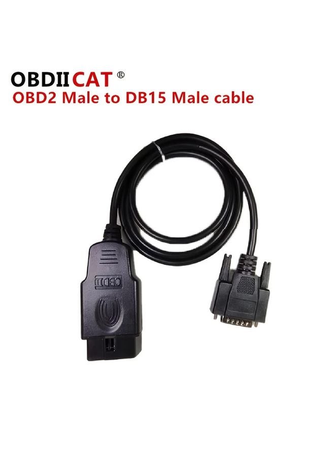 OBDIICAT Model X DB15 G 1 2m OBD2 Male To DB15 Male Extension Cable Diagnostic Tool - Image 1