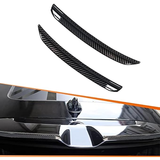 ريحني زعانف حافة تمديد جناح خلفية من ألياف الكربون متوافقة مع ميني كوبر F55 F56 SJcw موديل 2014 - Image 1