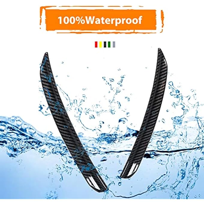 ريحني زعانف حافة تمديد جناح خلفية من ألياف الكربون متوافقة مع ميني كوبر F55 F56 SJcw موديل 2014 - Image 3