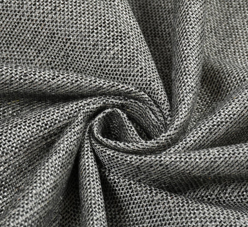 FRESH FROM LOOM Unstiched Jute Plain Solid Fabric Rich Cloth For Sofa Fabric - Cushion - Table Cloth - Curtain Fabric (Lenth X Width - 394 X 55 Inch/1000 X 140 Cm - 10 Meter | Grey) - Image 1