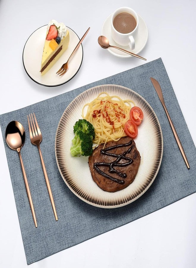 KitchEase 4-Piece French Style Dinner Spoons | Stainless Steel Flatware Spoon Set | Elegant Dishwasher-Safe Silverware Cutlery Set for Home, Restaurants & Gifting (Rosegold) - Image 2