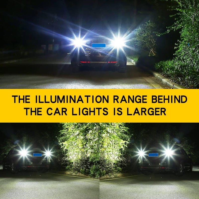 Yifengshun 1156 LED Bulbs White Backup Reverse Light - Super Bright 3000 Lumens, Error Free Canbus (2PCS) - Image 3