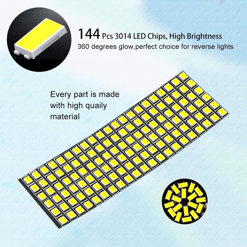 Yifengshun 1156 LED Bulbs White Backup Reverse Light - Super Bright 3000 Lumens, Error Free Canbus (2PCS) - Image 5