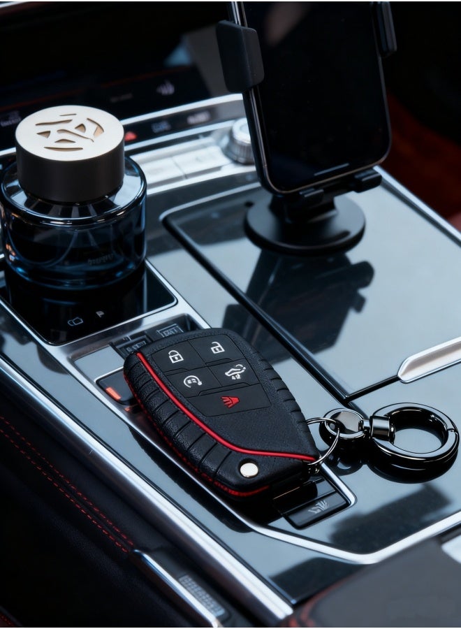 Key Fob Cover for 2022-2025 2026 Chevy Silverado 1500 GMC Sierra 1500, 2024-2026 Silverado Sierra 2500HD 3500HD, Silicone, Black - Image 4