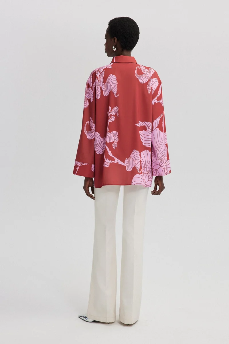 Touche Patterned Satin Shirt
