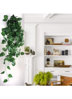 Abhaas Abhaas Artificial Plant Vines Creeper Leaves Leaf Garland Hanging for Christmas Decoration Wedding Festivals Diwali Design as per Availability 7 Feet Long  - Image 2