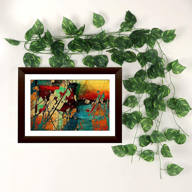 Abhaas Abhaas Artificial Plant Vines Creeper Leaves Leaf Garland Hanging for Christmas Decoration Wedding Festivals Diwali Design as per Availability 7 Feet Long  - Image 1
