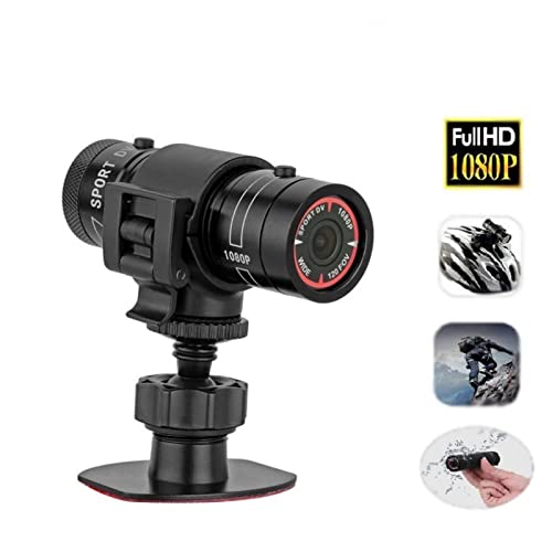 ZERONE كاميرا زيرون الرياضية، كاميرا DV صغيرة محمولة بدقة كاملة 1080P 720P مع ميكروفون، كاميرا دراجة نارية ومركبة مقاومة للماء IPX-4 للرياضات الخارجية (أسود) - Image 2