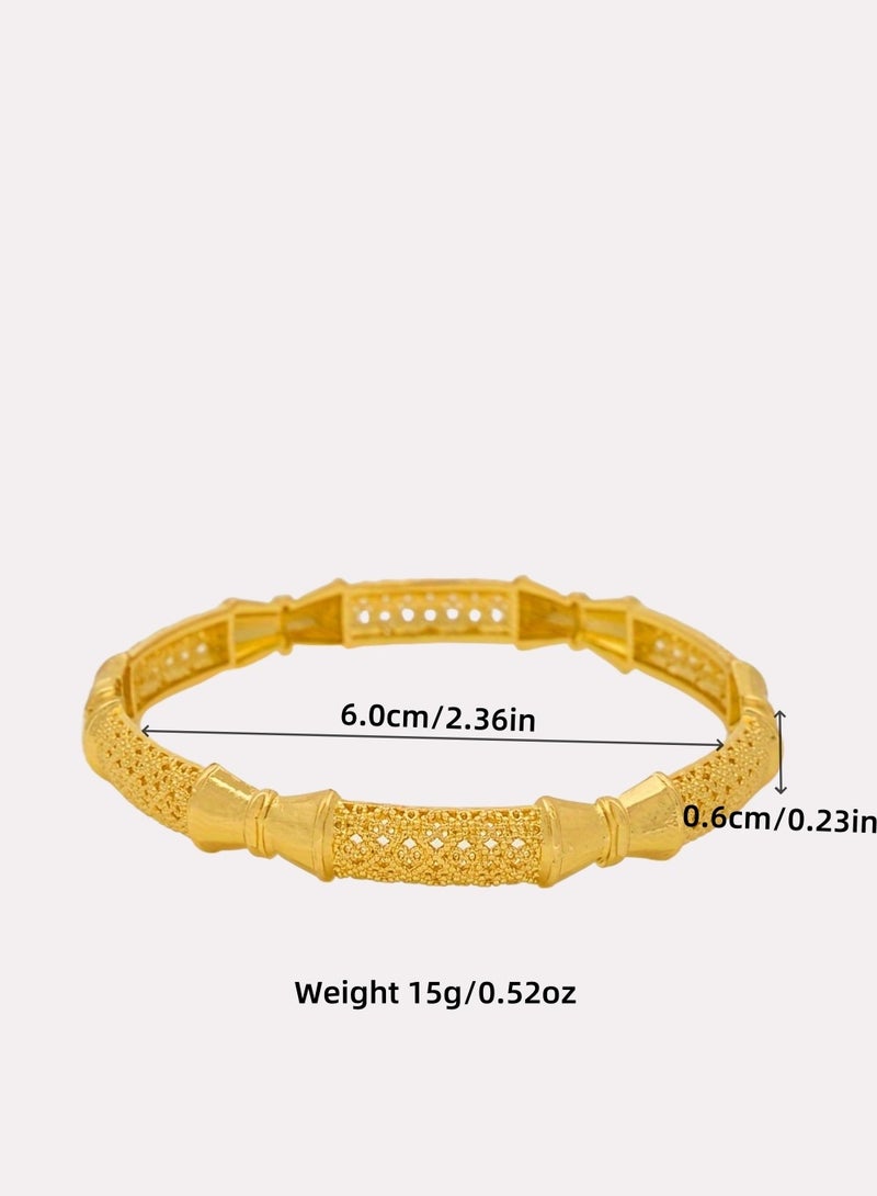 فاشون الخيزران منحوتة منحوتة الإسورة أزياء السيدات - Image 2