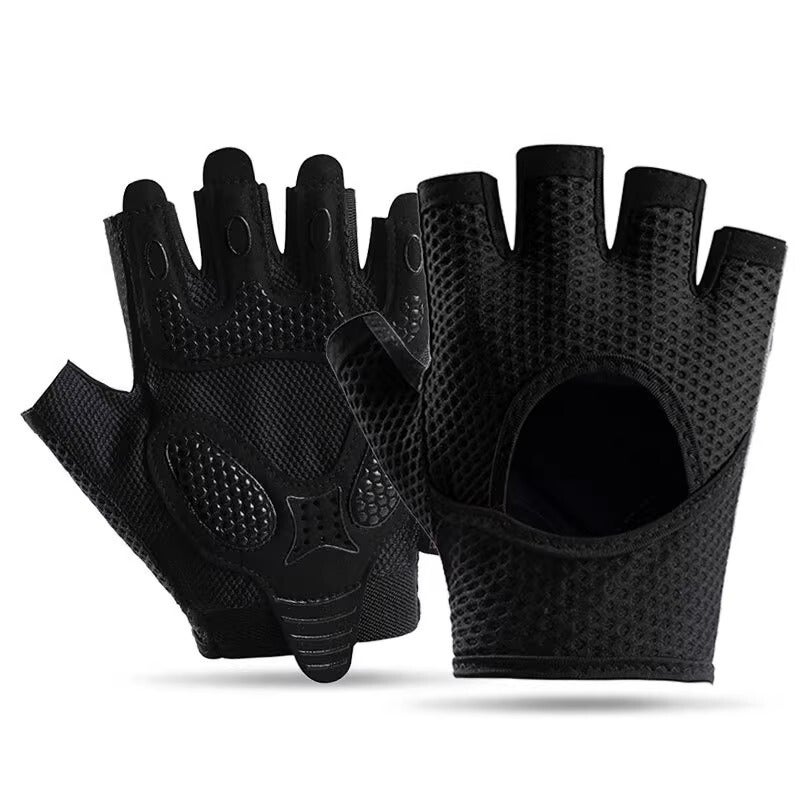 Sports Gloves With Air Cushion Anti Slip Wear Resistant Protection For Fitness Cycling And Outdoor Activities - Image 1