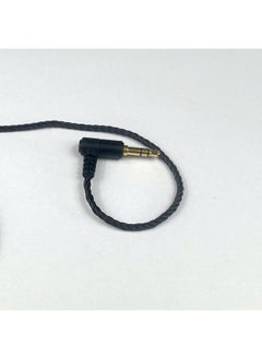 Generic Four-strand Copper Silver-plated Black Twisted Shure Injection IE40MMCX0.78IE80QDCTFZ Headset Upgrade Cable-Color:MMCX Aluminum Sleeve-Length:3.5 Injection Elbow  - Image 3