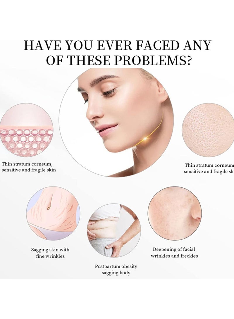 ارواق جهاز تنحيف الجسم وتحفيز العضلات الكهربائية 8 في 1، مدلك بالموجات فوق الصوتية، جهاز علاج حراري لتجميل الوجه بالأشعة تحت الحمراء لتخفيف الوزن وتجديد شباب البشرة - Image 2