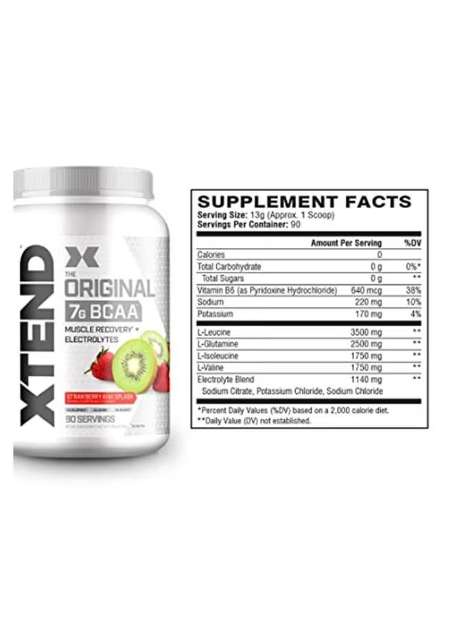 XTEND Original 7G Bcaa Muscle Recovery + Electrolytes, Strawberry Kiwi Splash - 30 Servings - Image 5