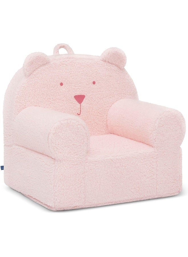 Delta CHILDREN GAP babyGap Sherpa Bear Chair - Greenguard Gold Certified, Blush - Image 3