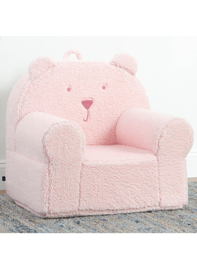 Delta CHILDREN GAP babyGap Sherpa Bear Chair - Greenguard Gold Certified, Blush - Image 2