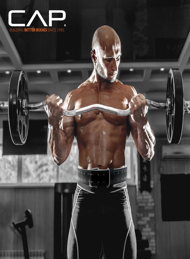 كاب باربل حزام رفع الأثقال الجلدي الفاخر من CAP Barbell - دعم قوي لتمارين القرفصاء والرفعة المميتة وثبات الجذع (كبير، 4 بوصات عرض × 47 بوصة طول) - Image 5