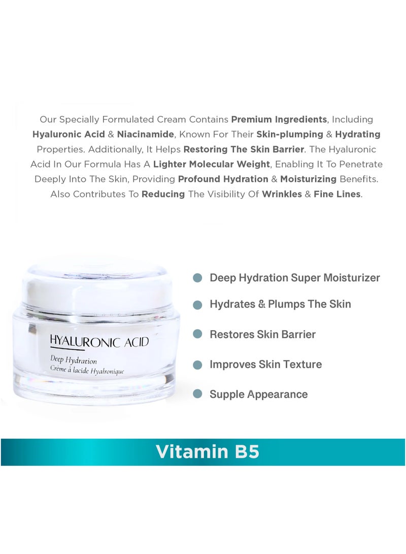 Solimar Paris Hyaluronic Acid Cream – Deep Hydration & Plumping Moisturizer, 50ml - Image 2