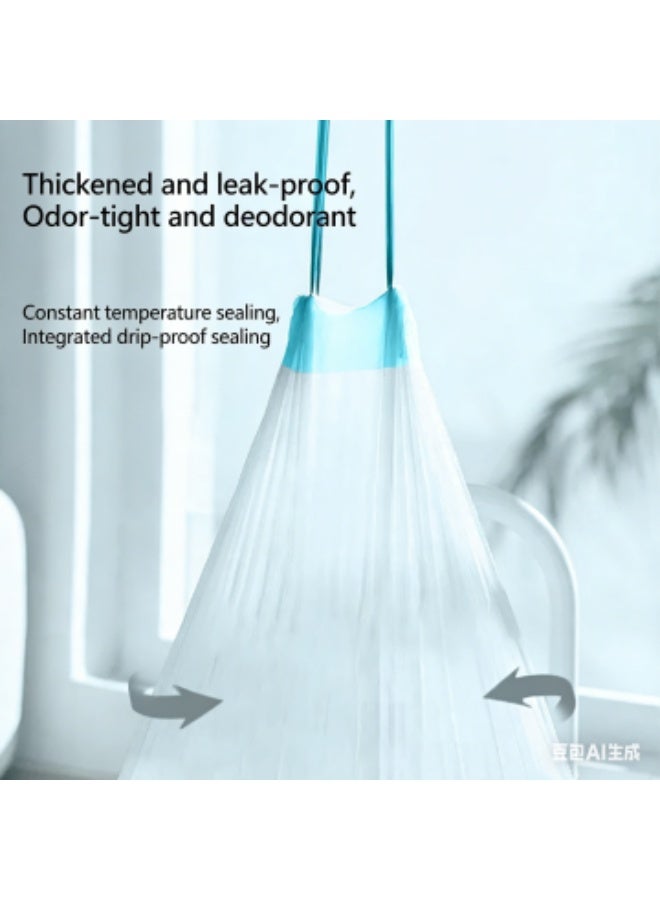 Small Trash Bags, 200 Count Drawstring Mini Garbage Bags, Plastic Trash Can Liners for Bathroom Accessories, Bedroom, Dorm Room Essentials, Office - Image 2