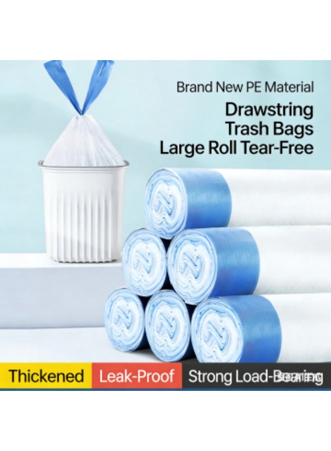 Small Trash Bags, 200 Count Drawstring Mini Garbage Bags, Plastic Trash Can Liners for Bathroom Accessories, Bedroom, Dorm Room Essentials, Office - Image 5