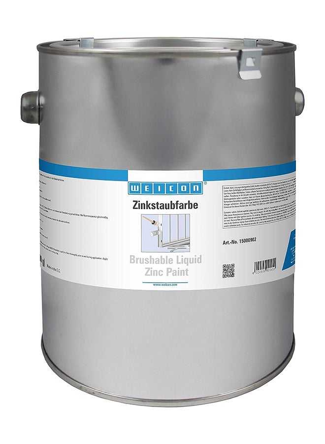 WEICON Brushable Zinc Paint | 2.5 L | Rust and Corrosion Protection for Metal Surfaces - Image 1
