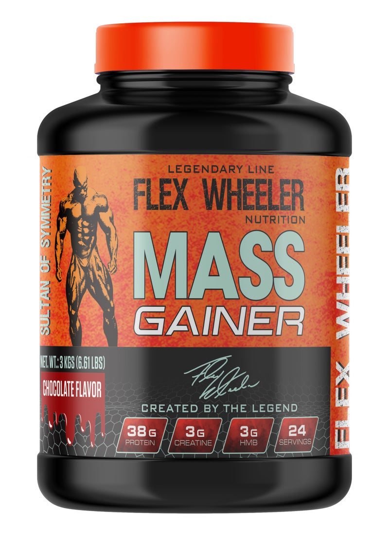 Flex Wheeler Nutrition - Legendary Mass Gainer Protein 6.61 lbs - Advanced Formula for Muscle Growth & Size (Chocolate) - Image 1