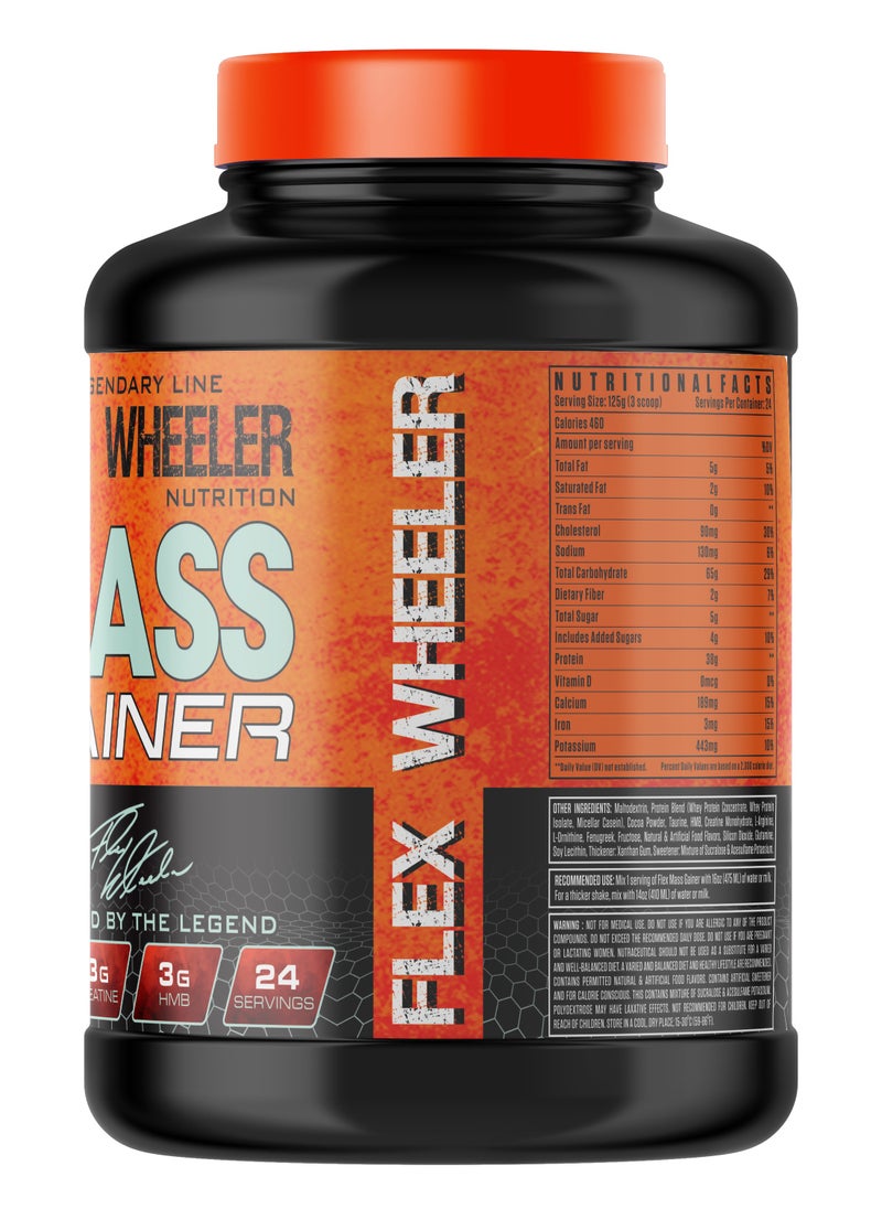 Flex Wheeler Nutrition - Legendary Mass Gainer Protein 6.61 lbs - Advanced Formula for Muscle Growth & Size (Chocolate) - Image 1