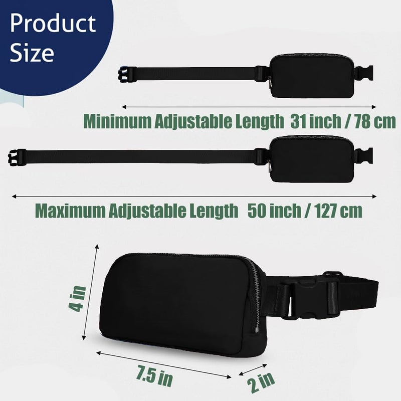 Intini Mini Fanny Pack Lightweight Small Belt Bag Fits Phones Unisex for Travel, Gym, Daily Use Crossbody or Waist - Image 5
