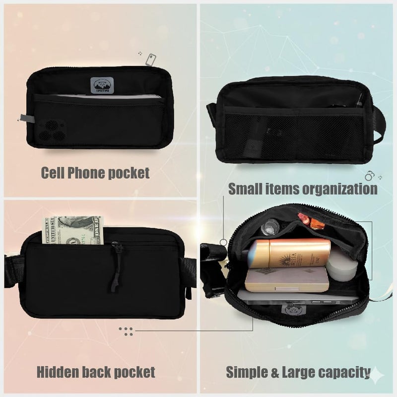Intini Mini Fanny Pack Lightweight Small Belt Bag Fits Phones Unisex for Travel, Gym, Daily Use Crossbody or Waist - Image 4