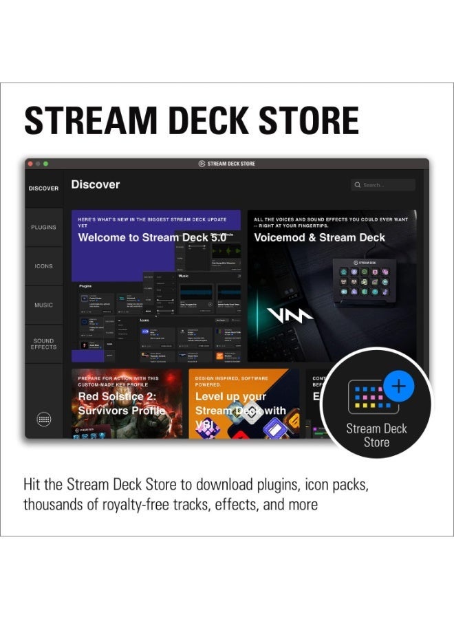 Elgato Stream Deck MK.2 – Studio Controller, 15 macro keys, trigger actions in apps and software like OBS, Twitch, ​YouTube and more, works with Mac and PC - Image 3