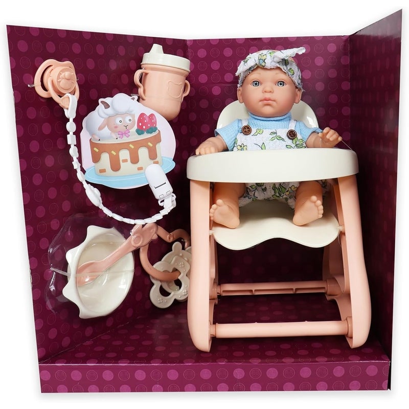 Wandalong 9 Inches Baby Doll With Dining Chiar And Accessories - W6916A - Image 2