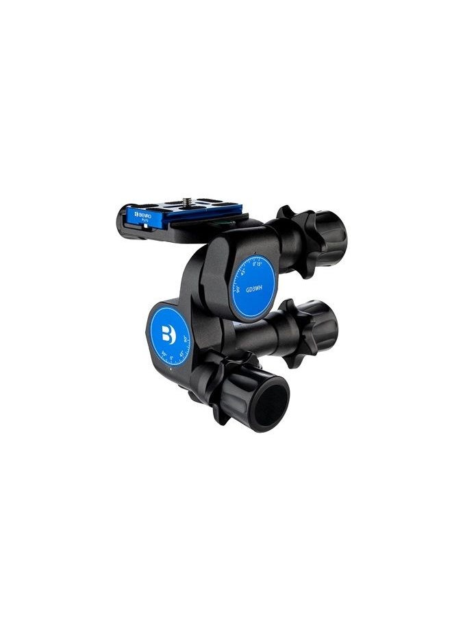 BENRO 3-Way Geared Head (GD3WH), Black  - Image 1