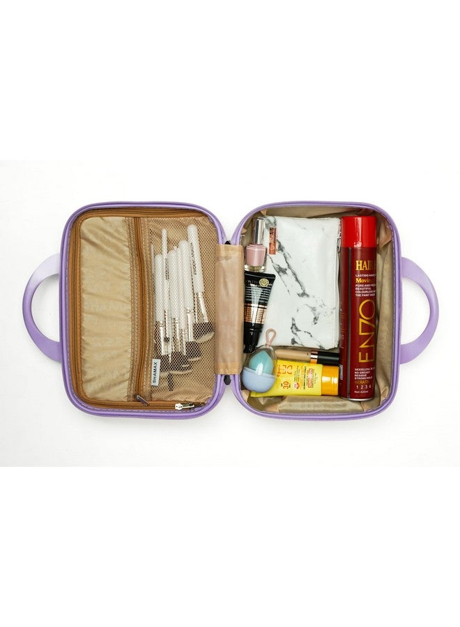 SHAMAX Makeup Organizer Bag - Hard Shell Travel Vanity Case for Women | Portable Cosmetic Storage Box & Toiletry Kit with Lock - Stylish Beauty Organizer for Skincare, Brushes & Accessories - Image 4