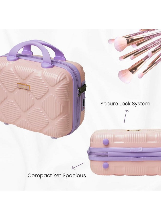 SHAMAX Makeup Organizer Bag - Hard Shell Travel Vanity Case for Women | Portable Cosmetic Storage Box & Toiletry Kit with Lock - Stylish Beauty Organizer for Skincare, Brushes & Accessories - Image 5
