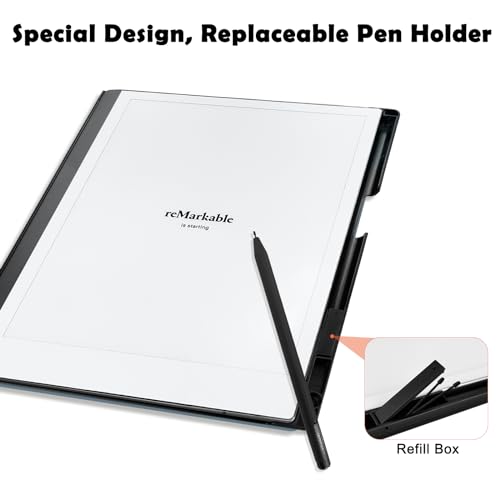 Aippdo Case for Remarkable 2 Paper Tablet 10.3" 2020 Released,Lightweight and Hard Back Shell Protective Book Folio Cover with Built-in Pen Holder,Comes with Remarkable 2 Pen Tips. - Image 4