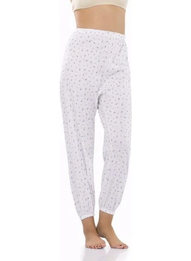 Seher Yıldızı Morning Star 6 Piece Women's Single Bottom Pajamas Floral Patterned Summer Oversized