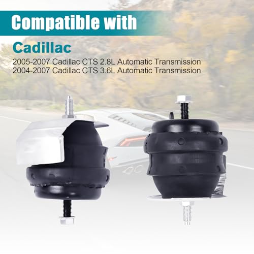 BEBLEPANY Engine Motor & Transmission Mount Kit 2pcs Compatible with Fits 2003-2010 Cadillac SRX STS CTS 3.2/3.6/5.7/6.0L A5455HY A5455HY - Image 2