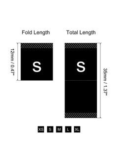 MECCANIXITY Clothing Sewing Size Label Xs/S/M/L/Xl Embroidered Label Black For Clothes Garment Pack Of 250  - Image 2
