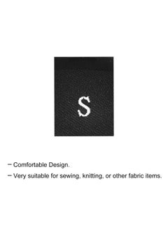MECCANIXITY Clothing Sewing Size Label Xs/S/M/L/Xl Embroidered Label Black For Clothes Garment Pack Of 250  - Image 4