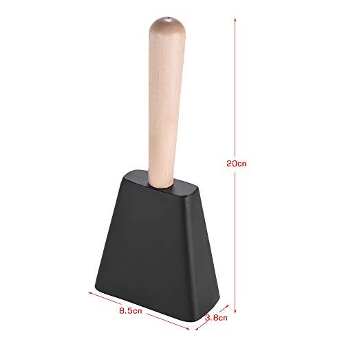 Btuty Professional Metal Cowbell with Wooden Handle Mallet Percussion Instrument - Image 5