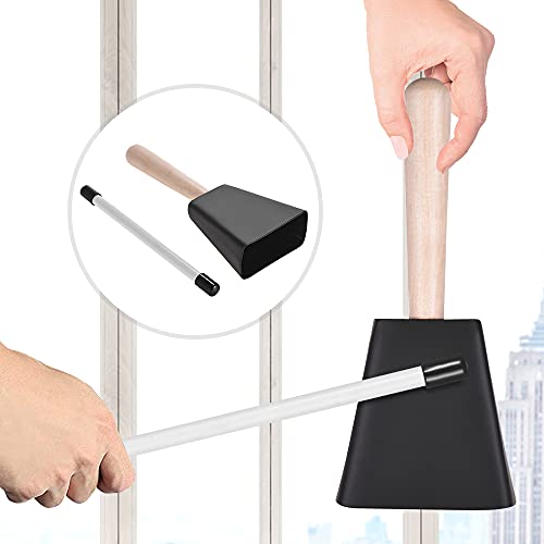 Btuty Professional Metal Cowbell with Wooden Handle Mallet Percussion Instrument - Image 4