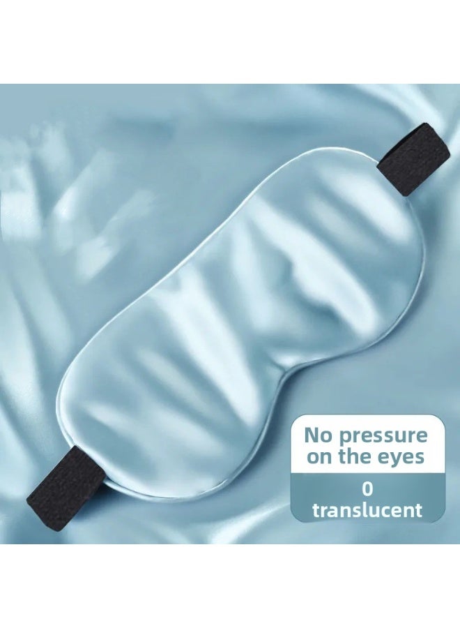 Ice silk eye mask, shading light, 0 pressure sensitivity, relieving eye fatigue, sleeping, sleeping, traveling, traveling, lunch break, artifact - light blue - Image 1