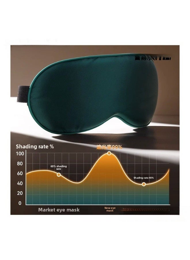 Ice silk eye mask, shading light, 0 pressure sensitivity, relieving eye fatigue, sleeping, sleeping, traveling, traveling, lunch break, artifact - light blue - Image 2