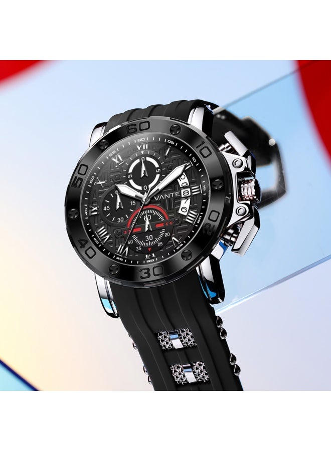 VOGUE VENUE VANTE SERIES High-Performance Black Chronograph Sport Watch by VOGUE VENUE-VNT017 - Image 4