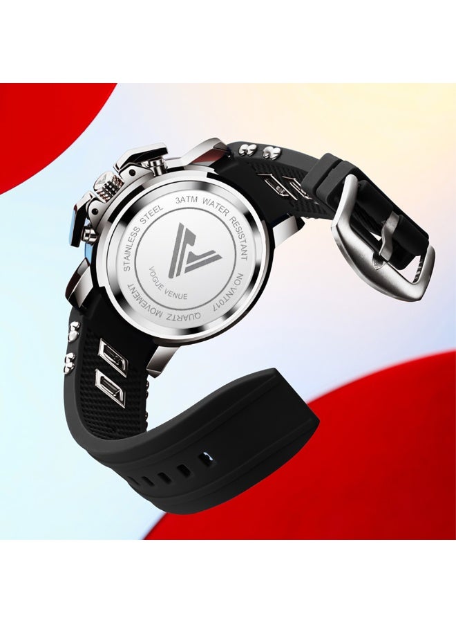 VOGUE VENUE VANTE SERIES High-Performance Black Chronograph Sport Watch by VOGUE VENUE-VNT017 - Image 5