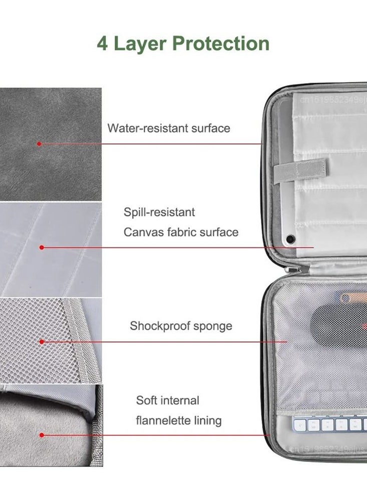 In Air - 10-13 Inch Tablet Sleeve Case, Fits iPad air 10.9in, iPad Pro 11 M2, iPad 10th 10.9, Protective Bag Carrying Case with Pocket - Image 1