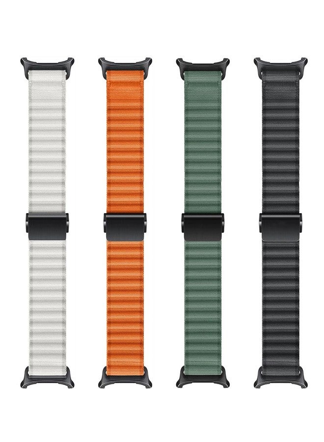 EANWireless for Galaxy Watch 7 Ultra Band 47mm,Off-road Nylon Fabric Strap with Black Metal Buckle Replacement Accessory Compatible for Samsung Galaxy Watch Ultra Trail Band,Green - Image 2