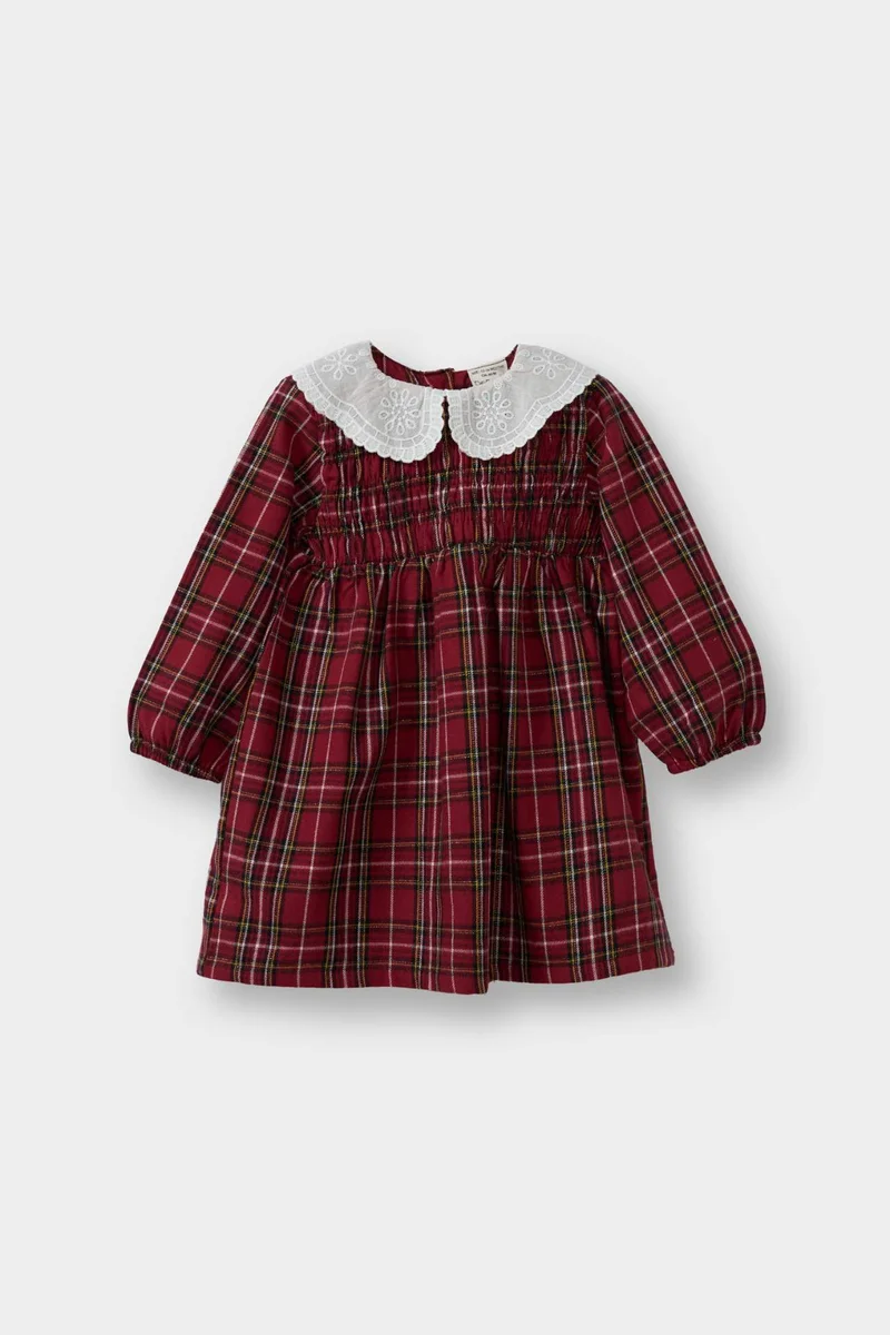 ديفاكتو Regular Fit Long Sleeve Woven Dress