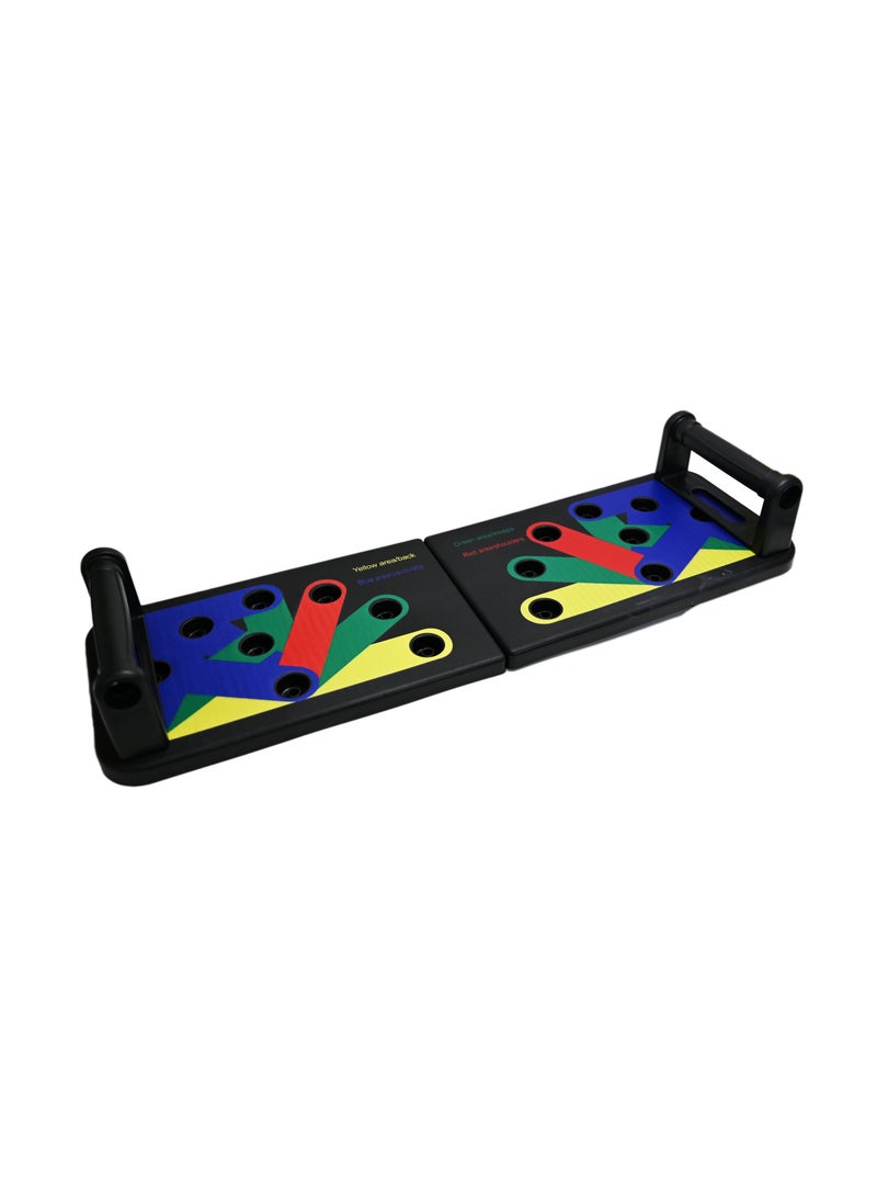 Generic Push Up Board for Workout,Foldable Pushup Board for Men & Women,Multifunction Flex Board for Chest, Muscle, Triceps, Shoulder,Home Workout Equipment, Training Pushup Rack Board (Multicolor)  - Image 2